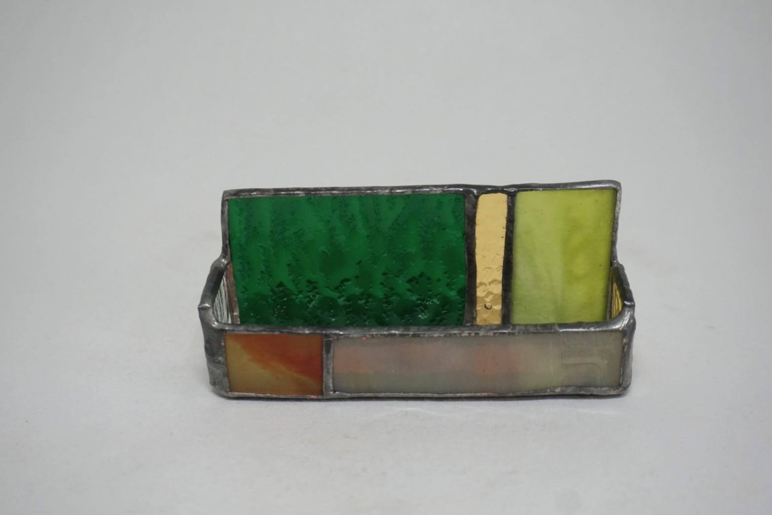 名刺ホルダー　ステンドグラス　名刺　名刺立て